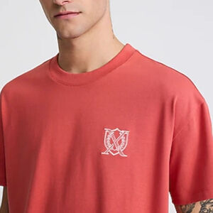 Express Embroidered X Logo Streetwear Premium Weight Cropped Loose T-Shirt Small